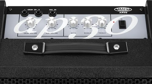 Classic Cantabile AP-30 Aktiv-Monitor - Drum Monitor mit 10'' Koaxial Speaker - Lautsprecher mit 30 Watt Leistung - 3-Band EQ, AUX-In - Ideal für E-Drum und Keyboards