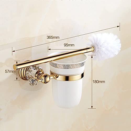 Brosse WC murale gain de place et support de toilette pour nettoyage efficace de salle de bain