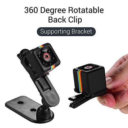 Mainstayae Mini Cube Camera 1080P HD IR Visão noturna 120 ° Grande angular 32GB de memória estendida