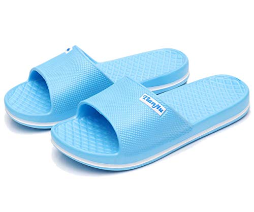 T-SINCERE Mujeres Hombres Zapatillas de Ducha Secado Rápido Antideslizantes de Espuma Unisex Cuarto de Baño Piscina Playa Sandalia Zapatos de Secado rapido