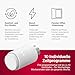 Olympia HT-02Y Smart Thermostat WiFi | Heizkörperthermostat Smart mit Tuya-App, Alexa & Google | Einfache Installation & programmierbar | Heizungsthermostat | Komfortabel & energieeffizient | 5 STK.
