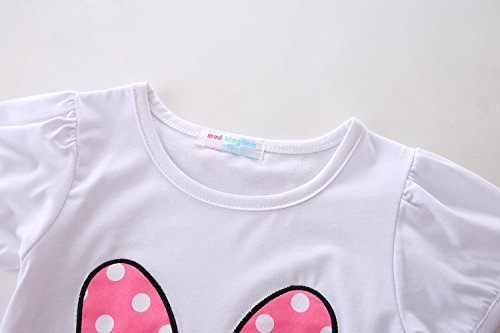 Image of Mud Kingdom Girls Outfits Cute Cartoon Polka Dots Summer Holiday Clothes Sets