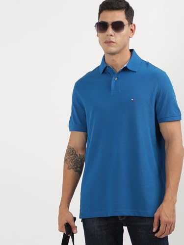Image of Tommy Hilfiger Men's Cotton Regular Fit Polo T-Shirt