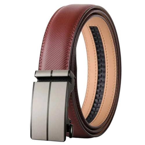Blue Leather Leather Belt For Men Handcrafted Sliding Ratchet Belt Ply36-24850-S28 125cm