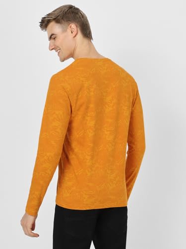 Image of Urbano Fashion Men's Printed Full Sleeve Slim Fit Cotton T-Shirt