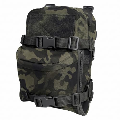 ULIONTAC 2L Hydration Backpack, Lightweight Tactical MOLLE Water Carrier for Hiking, Biking, Running, Climbing (Mcbk)