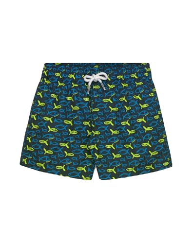 Short de bain garçon SUNDEK 007IH bleu marine imprimé taille 8 ans