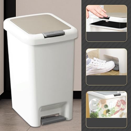 Papelera con cierre suave y protección antiolores para el hogar 7