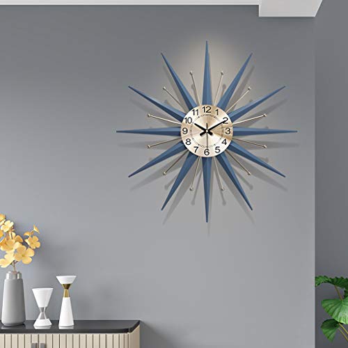 KTGEDH Mid-Century Metal Starburst Wall Clock #TOP25