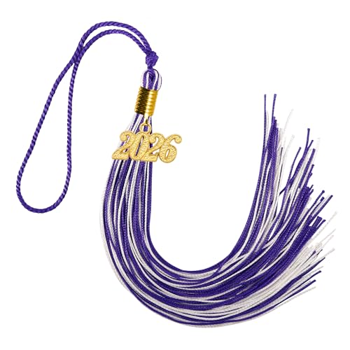 Image of GraduationMall Single&Multiple Color Graduation Tassel with 2026 Year Charm 9 inch