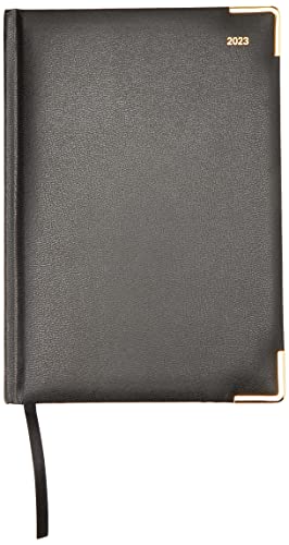 Letts of London Classic A5 vertical week to view with appointments 2023 diary - black, 23-C32XBK