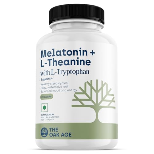 Image of Sleep Supplement with Melatonin, L Tryptophan & L Theanine for 360 Support for Sleep Onset, Continuity, Recovery | Includes Vit B6, Helps Fall Asleep, Stay Asleep, Wake Rested-60 servings