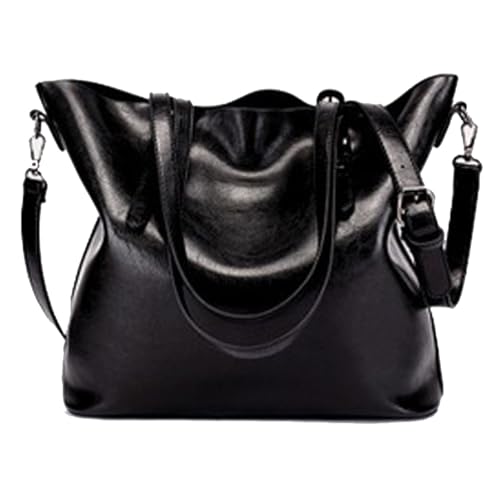 Sac à main femme en cuir PU grand format avec sangle hobo réglable chic