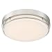 Altair Lighting LED 14-Inch Flush mount Decorative Light Fixture, 21W (120w Equivalent), 3000K, Brushed Nickel Finish - AL-3151 by Altair Lighting