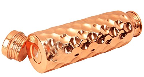 Prisha India Craft ® Garrafa de água de cobre puro de 900 ml para geladeira