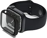 Belkin Apple Watch 保護ケース 45/44mm Series 9 / 8 / 7 / 6 / 5 / 4 / SE 対応 抗菌 簡単取付 3Dカーブガラス 0.33mm ブラック OVG004zzBK-REV