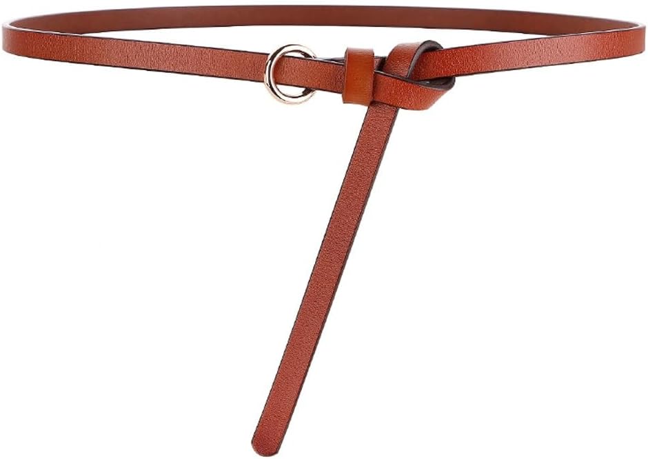 Thin Waistband Women's Versatile Cowhide Decoration Suit Belt Dress Shirt Waist Cinching