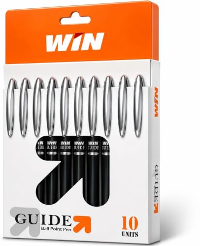 Generic WIN Guide Ball Point Pen, 0.7mm, Black, Pack of 10 - Image 2