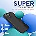 Miracase Compatible with iPhone 15 Case, [Soft Anti-Scratch Microfiber Lining], Liquid Silicone Case Gel Rubber Shockproof Drop Protection Phone Case for iPhone 15 (Black)
