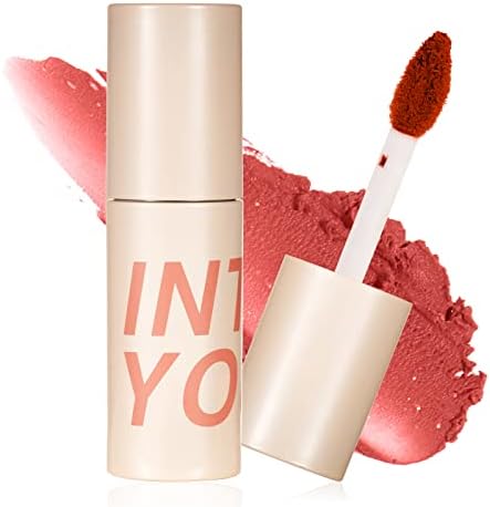 INTO YOU Matte Velvet Lipstick Lip Mud Soft Lightweight Smooth Lip Clay Mousse Non-Stick Lip Gloss for Lips and Cheeks