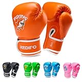 Redipo Kids Boxing Gloves, Youth Boxing Training Gloves for Kids 3-9 Year Boys and Girls, 4&6OZ Fighting Gloves, Punching Bag Kickboxing Thai Mitts MMA Training Sparring Gloves