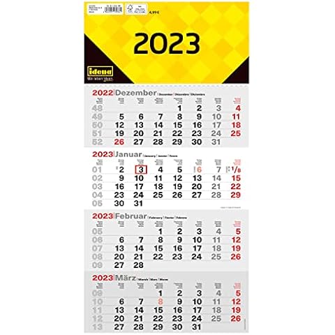 Idena 13936 - 4 Monatskalender 2023 Wandkalender Cover