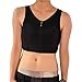 BaronHong Frauen Lesben Tomboy Zip Up Trägershirt Weste Brustbinder Stärkere Bandage (Schwarz, M)
