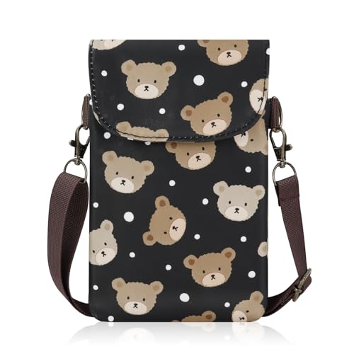 Bolso bandolera pequeño para mujer con correa ajustable y estampado impermeable