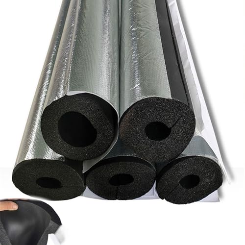 Aislamiento de Tuberías para Exteriores, Aislante Tubo Espuma Anticongelante Manguera Aislante de Caucho pared 20/30mm Longitud 95cm para Coquilla de Aire Acondicionado Fundas ID 22-120mm(TK 20mm = 0.