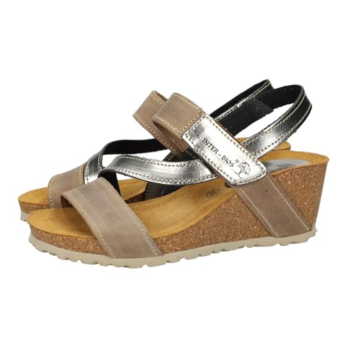 Sandales Inter Bios 5635 pour marcher sans douleur avec talon 4,5 cm