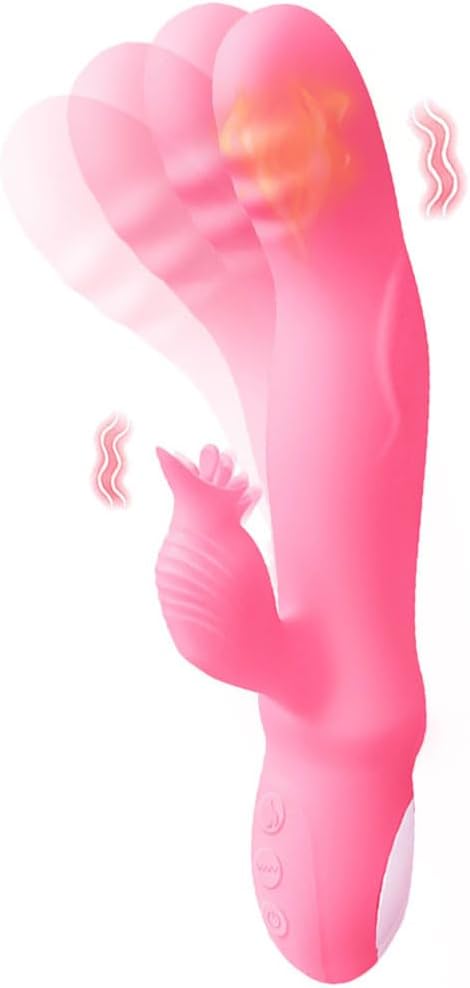 Finger Vibrator Adult Sex Toys for Women, Adult Toys with 12 Vibrations & Heating Function Clitoral G-Spot Finger Vibration Tool for Her Female Rabbit Sex Toys for Women