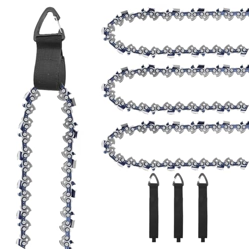 Lot de 3 chaînes de tronçonneuse 3/8 LP 1,3 mm 40 cm Longueur de