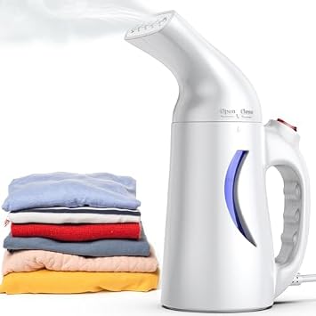 Steamer for Clothes, 900W Fast Heat-up in 15s,Hand Held Clothing Steamer for Dress Shirt, Mini Size Portable Travel Steamer for Clothes -150ml Container Removes Wrinkle plancha a Vapor para ropa 110V