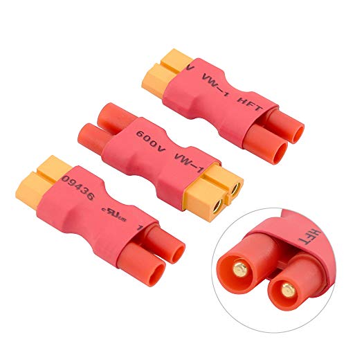 3pcs Male 3.5MM Bullets to Female XT60 Connector Adapter for Super Tigre Turnigy(BDHI-70)