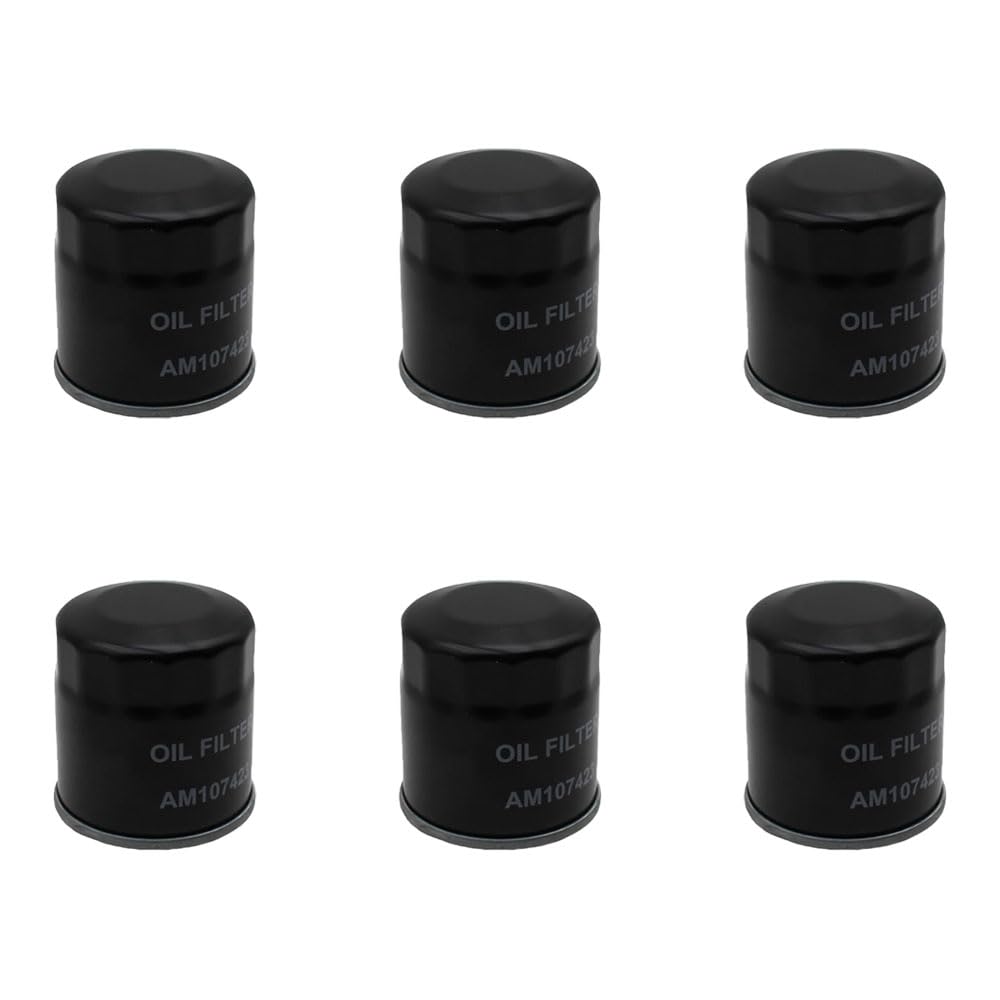 Set of 6 New Lube Filters Fits Universal, Universal Products 070185, 070185D, 075185GS, 120-634, 70185GS, 75185, AM107423 Models Interchangeable with 070185, 070185, 120634, 120634, 49065-2078,