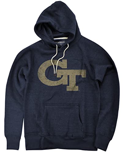 Collegiate Simple Distressed Unisex Adult Slim Fit Pullover Hoodie Collection