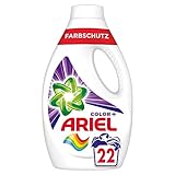 Ariel Waschmittel Flüssig, Flüssigwaschmittel, Color Waschmittel, Farbschutz, 22 Waschladungen (1.21 L)