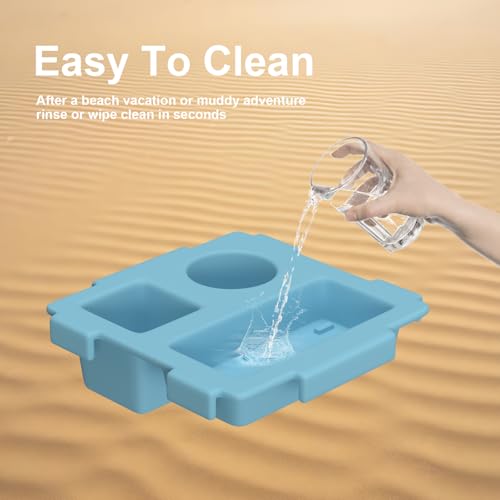 Top Cup Holder Tray Accessory for Bogg Bag X-Large - Fit for Stanley Cup - Waterproof EVA Storage Lid with Cup Holders, Pool & Picnic Accessories (Blue)4