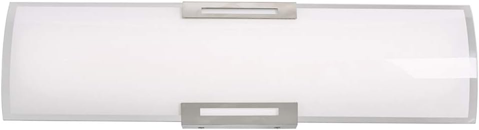 Abra Lighting Abra 20011WV-BN Contemporary Modern LED Vanity from Allure Collection in Pewter, Silver Finish, 24.00 inches, Brushed Nickel