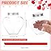 Teecyhooo 12 Pcs Valentine's Day Heart Shaped Cups with Lids Straws 10 oz Heart Plastic Bottles Containers Reusable Clear Beverage Drink Cups with Stickers for Valentines Party Favors Supplies