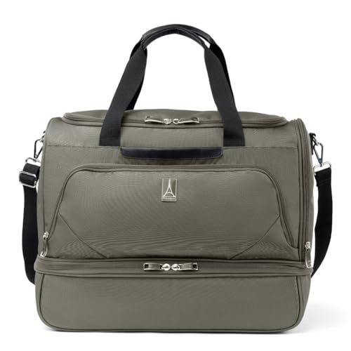 Travelpro Maxlite 5 Carry-On Weekender with Drop-Bottom Compartment, Lightweight Overnight Travel Duffel Bag, 19-Inch — Slate Green by Travelpro - Used condition - US$78.43
