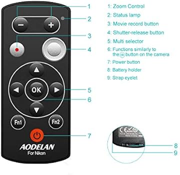 Télécommande Sans Fil Pour Appareil Photo Nikon - Compatible P1000, B600, A1000, Z50, P950, Remplace ML-L7