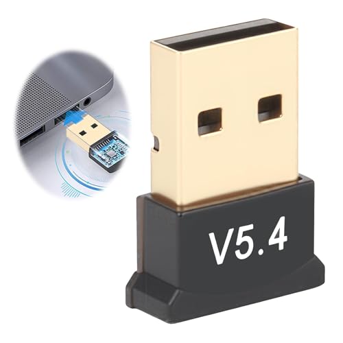 Bluetooth 5.4 Adapter PC, USB Bluetooth 5.4 Adapter Dongle Receiver for PC Laptop Long Range Plug & Play Low Latency Mini-Sized Supports Windows 11/10/8.1/8 for Controller Headphone Keyboard Mouse - Image 4