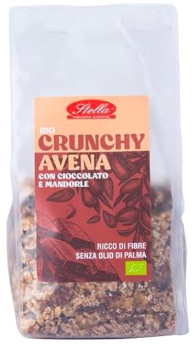 Stella Foods, Muesli croccante cioccolato e mandorle BIO, 375 g