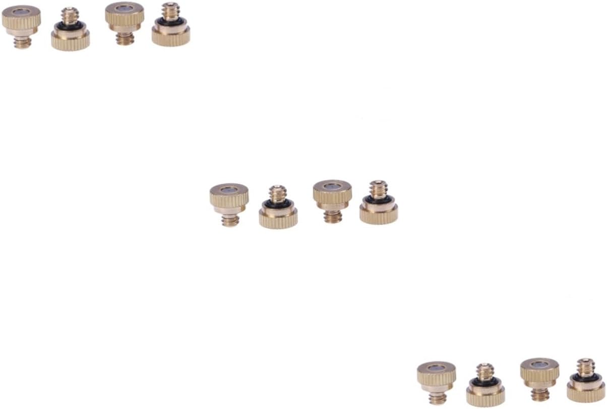 Sosoport 90pcs Brass Mister Nozzle for Garden Hose Sprayer Outdoor Cooling System Misting Fan Nozzles