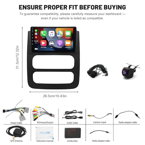 Radio para auto doble din con pantalla táctil 9 pulg. miniatura 7