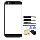 cristal templado lg k8 2017 OEM VEKIR Reemplazo de Lentes de Cristal de Pantalla para LG K8(2017) X240 X240H US215(Black)