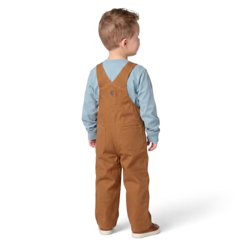 Carhartt Baby-boys Infant Washed Duck Bib Overall, Brown, 3 Mo. β image 6