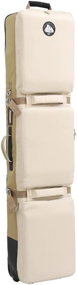 Snowboard Bag with Wheels Rolling Snowboard Bags Snowboard Bag for Air Travel, Fit Single Ski/2 Sets Skis, Helmet, Jacket & Boots