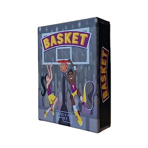 Dadral Games - Basketball-Kartenspiel | Spiel Basket | Basketball Geschenke | Basketball Brettspiel | ab 6 Jahren | Geschenk für Jungen/Mädchen | Mehrsprachig